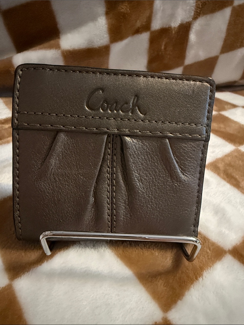 Coach Soho Pleated Compact Wallet preloved